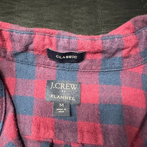 J.Crew Button Down Flannel with Front Pocket - Picture 3 of 3